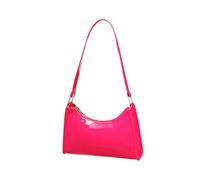 Shoulder Strap for Bags Striped Women's Faux Leather Shopping Bag Square School Bag Handbag Women's Shoulder Bag Shoulder Bags Shoulder Bags for Women Silver, Hot Pink, One Size