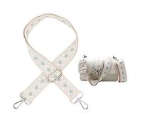 Shoulder Strap for Bags, Width 3.8 cm, Boho Bag Strap, Adjustable 78-141 cm, Shoulder Strap with Carabiner for Shoulder Bags, Crossbody Bags, Handbags (Green)