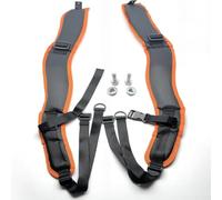 Shoulder Strap Harness Kit For Br800 Br800x Leaf Blower With Fixing Screws Adjustable Nylon Comfort Support Gear For Outdoor Yard Work Heavy Duty Replacement Part Black Color Complete Set Unit