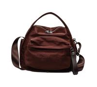 Shoulder Strap: Lightweight and Casual, City Companion, Compact for Daily Use | Stylish Solution with Multiple Compartments for Everyday Life, Travel, Work, Work, mocha, riferimento alla descrizione
