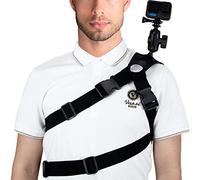 Shoulder Strap Mount for GoPro Camera Waist Strap with 360° Rotating Ball Head 1/4” Thread Compatible with Hero 10/9/8/7/6/5, DJI Osmo Action, Insta 360 Action Cameras