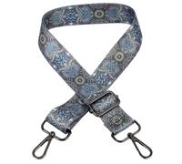Shoulder Straps for Bags 1.5'' Wide Adjustable Crossbody Purse with Hardware Buckle Retro Jacquard Embroidery Multi-Pattern Strap Replacement Handbag Bag BagStraps
