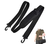 Shoulder Straps for Bags, Adjustable Padded Shoulder Strap, Replacement Bag Straps, for Laptop, Travel, Gym, Briefcase Handbag, Football & Camera Bags(Black)