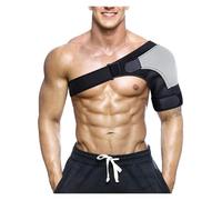 Shoulder Support Brace with Pad for Men Women Adjustable Shoulder Support Brace Pad Belt Band Strap Wrap Sport Recovery Neoprene Shoulder Compression Sleeves Back Brace Guard For Right or Left Should