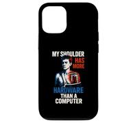 Shoulder Surgery More Hardware Fun Mens Surgery Patient Case for iPhone 12/12 Pro