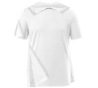 Shoulder Surgery Recovery Shirts Unisex Post Surgery Shirt Left and Right Side Snap Access Recovery T Shirt for Women Men, White, L