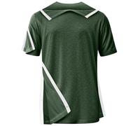 Shoulder Surgery Recovery Shirts Unisex Post Surgery Shirt Left and Right Side Snap Access Recovery T Shirt for Women Men, Army Green, 3XL