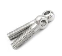 Shoulder Swing Lifting Eye Bolt, 1-5 pcs GB798 304 Stainless Steel Ring Link Bolt Fisheye Eye Slip Hole Screw M5-M16(M14x140 1pcs)