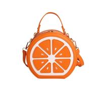 Shoulder Tote Bag Lemon Slice Shape Large Capacity Tote