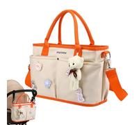 Shoulder Tote, Versatile bag device, Mothers organizer, Elegant fashion statement, child changing supply, Resistant resilient material, Woman girl leisure business work