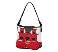 Shoulderbags for Women Women's Trendy Purses Tote Clutch Bag Detachable Straps for Work Travel Gym, Flag of Gibraltar, One Size
