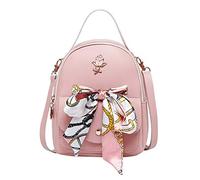 Shoulders Messenger Backpack Purse Letter Bag Phone Mobile Fashion Women Small Bag Backpack with Hidden Compartment (Pink, One Size)