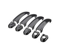 SHOUNAO 9pcs Set ABS Carbon Fiber Door Handle Covers Trim Fit For VW TRANSPORTER Fit For T5 2003-2015 Fit For T6 2015-up Fit For CADDY VAN 2004-2015