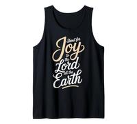 Shout for Joy Praise Baptism Bible Verse Baptized Christian Tank Top