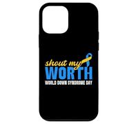 Shout My Worth World Down Syndrome Day Case for iPhone 12 mini