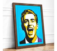Shout of Joy Pop Art Framed Wall Art Print A1 Walnut