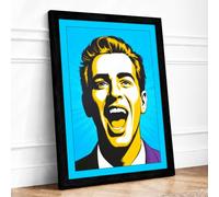 Shout of Joy Pop Art Framed Wall Art Print A2 Black