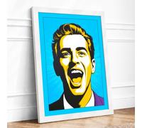 Shout of Joy Pop Art Framed Wall Art Print A2 White