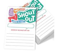 Shout Out Appreciation Recognition Reward Cards For School or Work Bulletin Board(50 Pack), for Teachers, Students, Staff Appreciation, Coworkers, Office Staff, Team Building Office Morale Booster