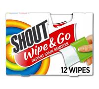 Shout Wipes, Portable Stain Treater Towelettes - 12 ea