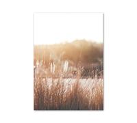 SHOUXI Art Poster Decor Unframed Autumn Scape Yak Horse Zebra Wheat Posters Print Wall Art Aesthetics Canvas Painting For Living Room Modern Home Decor(D,30x40cm)
