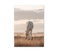 SHOUXI Art Poster Decor Unframed Autumn Scape Yak Horse Zebra Wheat Posters Print Wall Art Aesthetics Canvas Painting For Living Room Modern Home Decor(B,40x50cm)