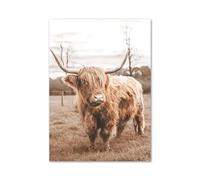 SHOUXI Art Poster Decor Unframed Autumn Scape Yak Horse Zebra Wheat Posters Print Wall Art Aesthetics Canvas Painting For Living Room Modern Home Decor(A,50x70cm)