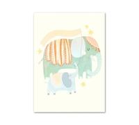 SHOUXI Art Poster Decor Unframed Canvas Painting Boho Tiger Giraffe Owl Insect Educational Wall Art Nordic Posters And Prints Wall Picture Baby Kids Room Decor(B,30x40cm)