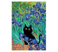 SHOUXI Art Poster Decor Unframed Classic Abstract Cute Black Cat Play Appears Famous Wall Art Print Canvas Painting Posters For Living Room Modern Home Decor(B,30x40cm)
