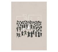 SHOUXI Art Poster Decor Unframed Jesus Feed The 5000 Look At The Birds Print Posters Minimalist Modern Canvas Painting For Living Room Home Wall Art Decor(S,40x50cm)