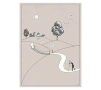 SHOUXI Art Poster Decor Unframed Jesus Feed The 5000 Look At The Birds Print Posters Minimalist Modern Canvas Painting For Living Room Home Wall Art Decor(L,40x60cm)