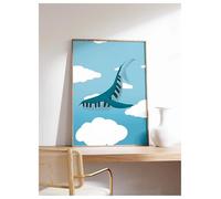 SHOUXI Art Poster Decor Unframed Nordic Modern Abstract Canvas Poster No Frame Music Imagination Wall Art Piano Keys For Musician Home Decor(D,20x30cm)