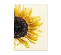 SHOUXI Art Poster Decor Unframed Sunflower Orchid Butterfly Yellow Dahlia Beige Posters No Frame Prints Wall Art Canvas Pictures Living Room Decor(H,40x60cm)