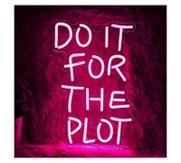 SHOUXI Sign Lamp Do It for The Plot neon Sign, USB Powered, Suitable for Bedroom, Office, Party, Wedding, Bar Decoration 42x32cm