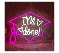 SHOUXI Sign Lamp I'm Done Neon Sign Love LED Light Dimmable USB Powered for Game Room Bedroom Bar Wedding Birthday Party Wall Decor 38cmx28.5cm