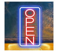 SHOUXI Sign Lamp Open Neon Sign, Powered By USB, with an On/Off Switch, an Adjustable Bright 20cmx42cm