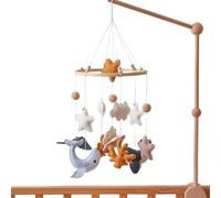 Shouxiut Baby Mobile for Crib, Nursery Mobiles, Bed Bell Toys Decoration Hangable Felt Marine Animal Wind Chime Room Decor for Boys and Girls Crib Bassinet Nursery