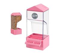 Shouxiut Cage Parrot Feeder,External Cage Automatic Parrot Feeder - Anti-Splash Birds Dining Equipment for Finch Cockatiel Parakeet Sparrows Robins Canary Cockatoo