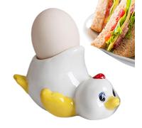 Shouxiut Ceramic Chick Egg Cup Holder, Adorable Soft Chicken/Duck Egg Holder, Novelty Easter Egg Holder Stand Chicken Egg Cups, Display Stand, Funny Animal Decoration Platter For Kitchen