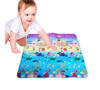 Shouxiut Crawling Mat - Foam Play Mat for | Soft Foam, Double-Sided Cushioned Portable Play with Fold-Up Sides, Non Slip Crawling & Playing for Kids and, 71x79 Inch