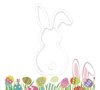 Shouxiut Easter Rabbit Neon Lights - LED Bunny Lamp Easter Decorations,Creative Spring Rabbit Signs for Dorm, Kids Room, Cafe