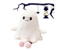 Shouxiut Halloween Ghost Plush Toy, White Ghost Stuffed Pillow, Spooky Halloween Ghosts Plushes Doll, Ghosts Stuffed Animal Toy, Soft Ghos-t Plush Figure Pillow For Bed Sofa Halloweens Decorations