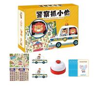 Shouxiut Interactive Kids Games - Thief Catching Strategy Game Board | Training Puzzle Toys Two-Player, Family Night Fun for Home, Travel, Camping, Party Supplies