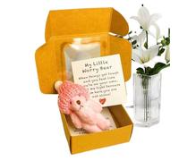 Shouxiut Little Pocket Bear Hug In A Box, Worry Bear Hug In A Box, Handmade Mini Plush Bears With Inspirational Card, Emotional Crochet Bearss,Positive Desk Accessories For Kids, Friends