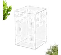 Shouxiut Spider Terrarium | Clear Acrylic Climbing Zone,Acrylic Terrarium | for Turtle Bearded Dragon Snake Tortoise Gecko Hermit Crab Reptile Fish