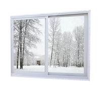 Shouxiut Window Insulation Film - Draft Isolation Clear Wrap | Thermal Dustproof Window Film for Sunroom Apartment Garage Bathroom RV Studio Bedroom Classroom