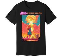 SHOUZUREN Barbenheimer T Shirt Oppenheimer Shirt Oppenheimer Movie Inspired 2023 Shirt Black L
