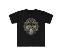 SHOUZUREN MASH 4077 Swamp Gin Label Softstyle T-Shirt Black XL