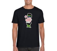 SHOUZUREN Professor Balthazar Baltazar Yugoslavia Zagreb Cartoon Retro T Shirt Black XXL