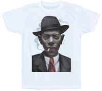 SHOUZUREN Robert Johnson T Shirt Artwork White L
